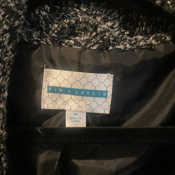 Pim + Larkin Shawl Jacket with faux leather sleeves - Picture 4 of 7